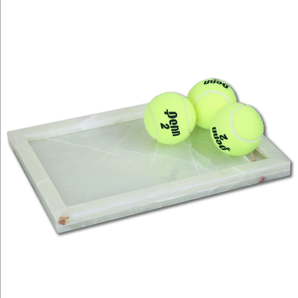 Green onyx tray